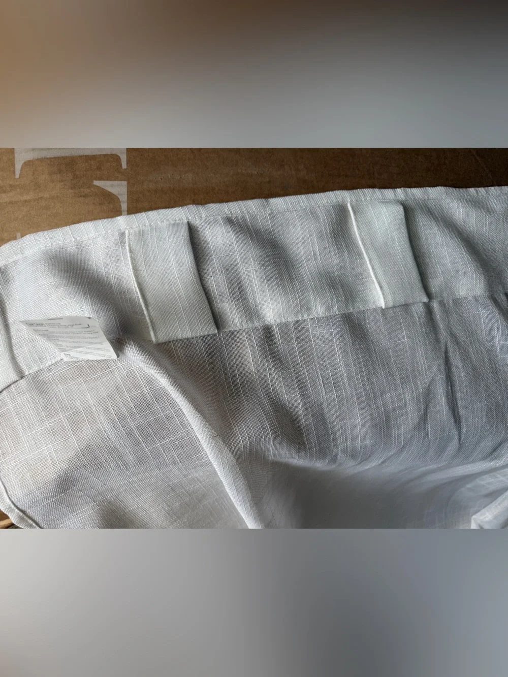 Curtain/Sheers, White. 50x108 Panels. 4 Available.